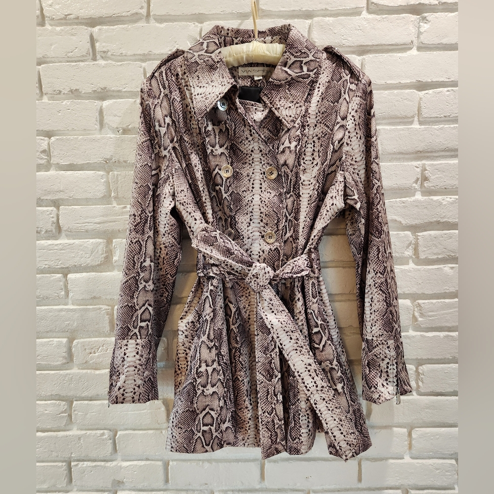 Via Spiga snakeskin pattern jacket. XL